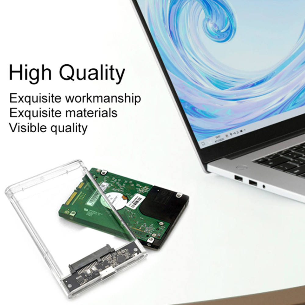 Transparent 2.5 Inch SATA III HDD Enclosure (Variant Q17) Gallery View 2