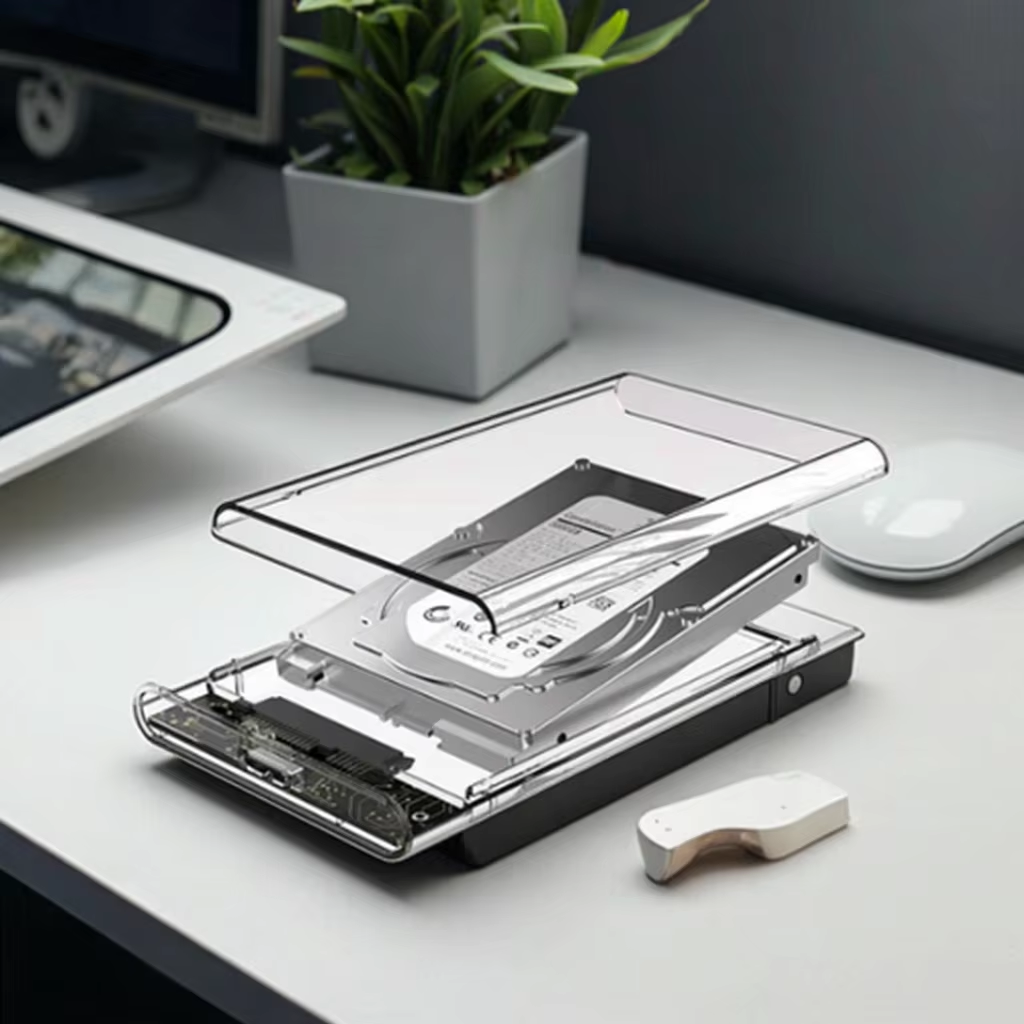 Transparent 2.5 Inch SATA III HDD Enclosure (Variant W23) Gallery View 2