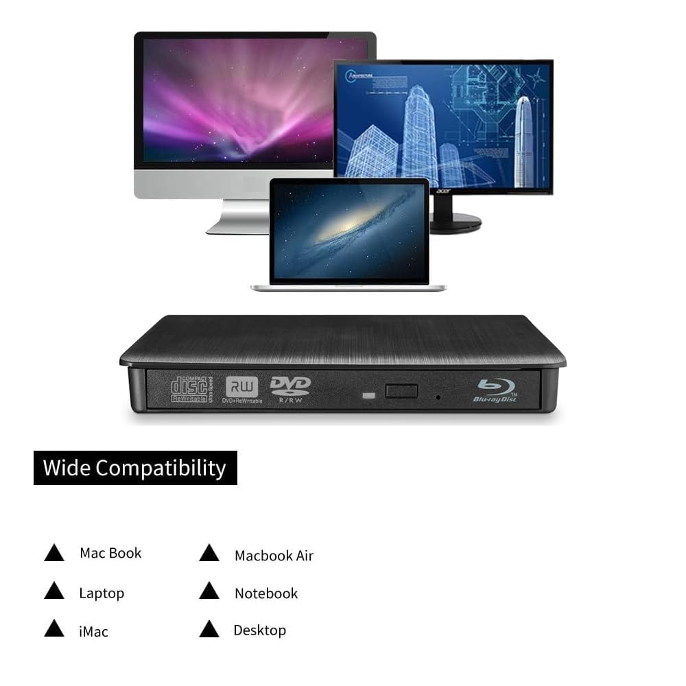 Ultra Slim External Optical CD/DVD Drive (Variant P16) view 2