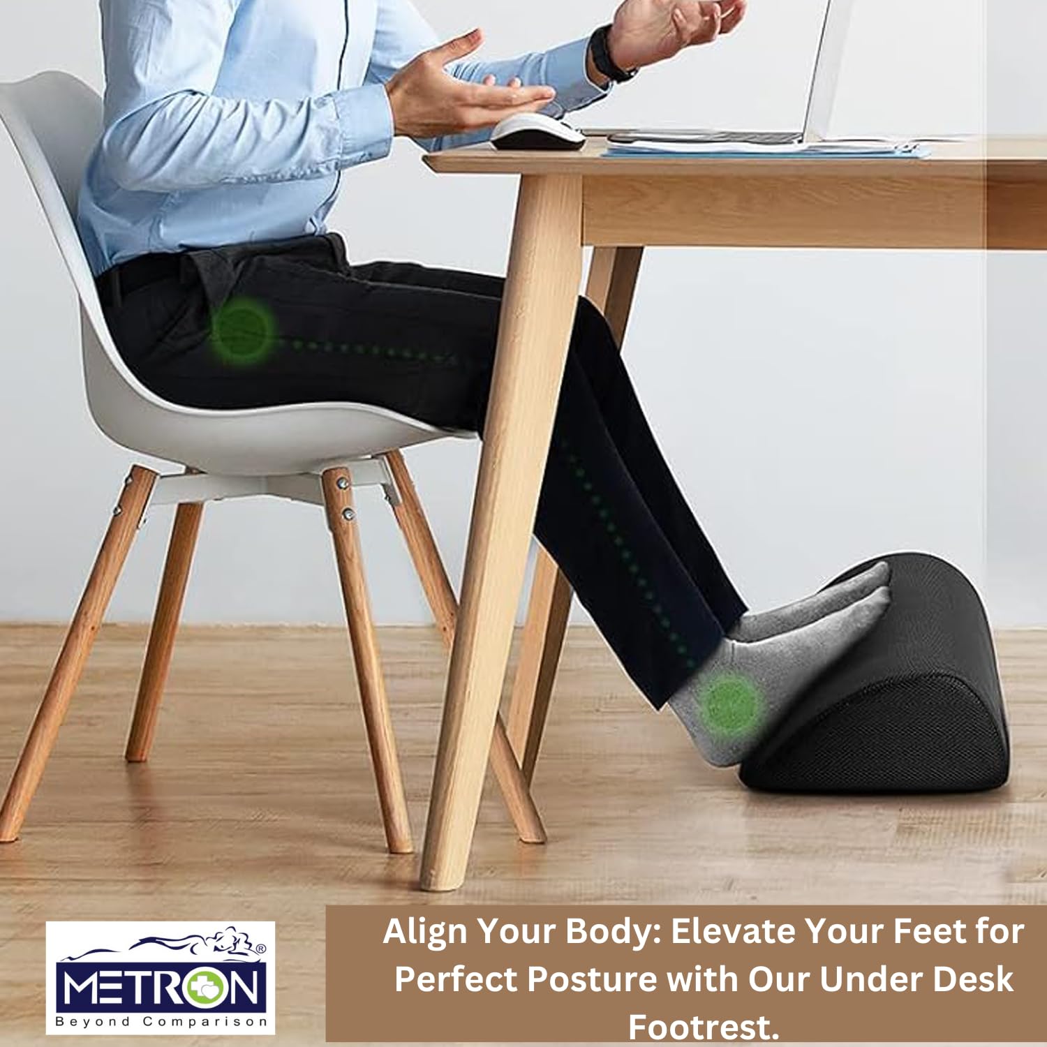 Under-Desk Ergonomic Footrest Cushion (Variant L12) view 2