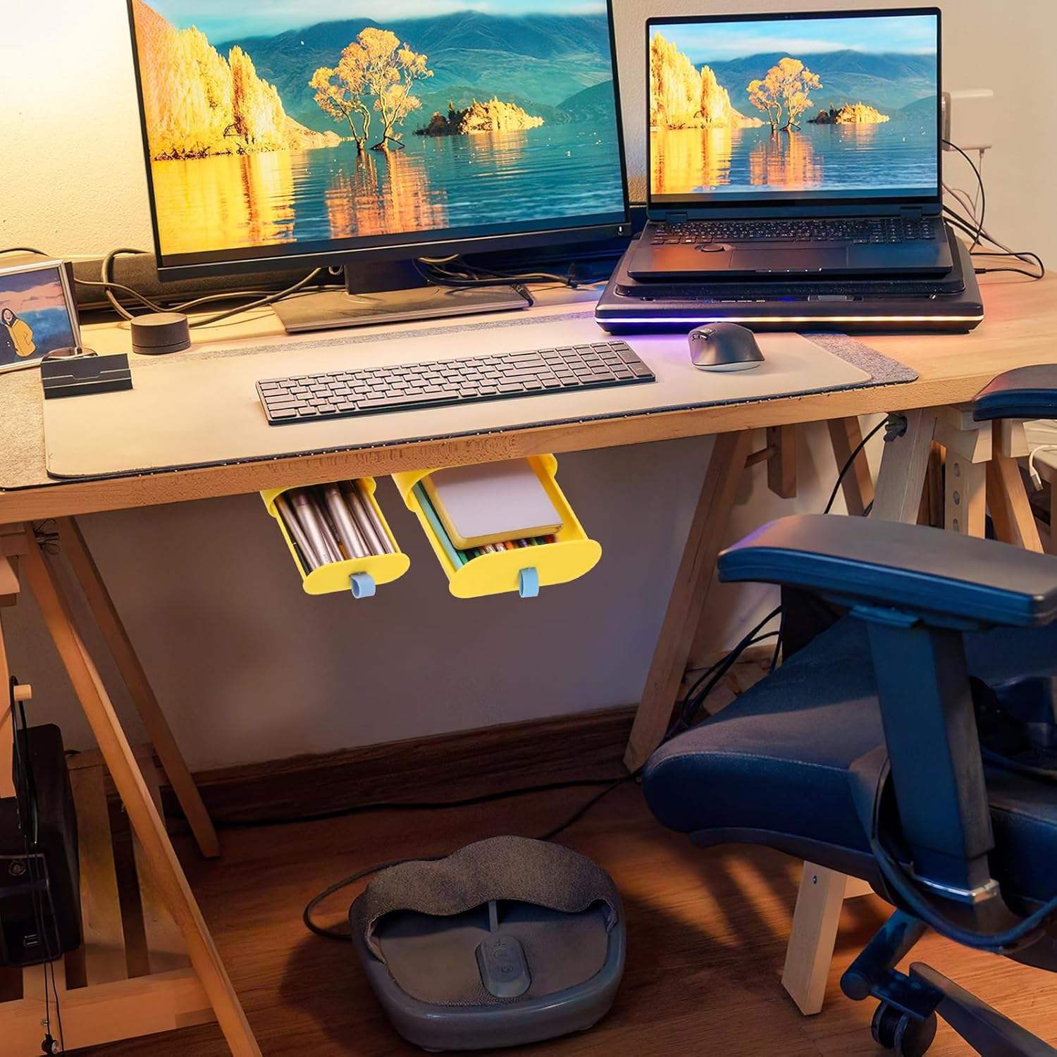 Under-Desk Pull-Out Drawer Organizer (Variant D4) - Image 2