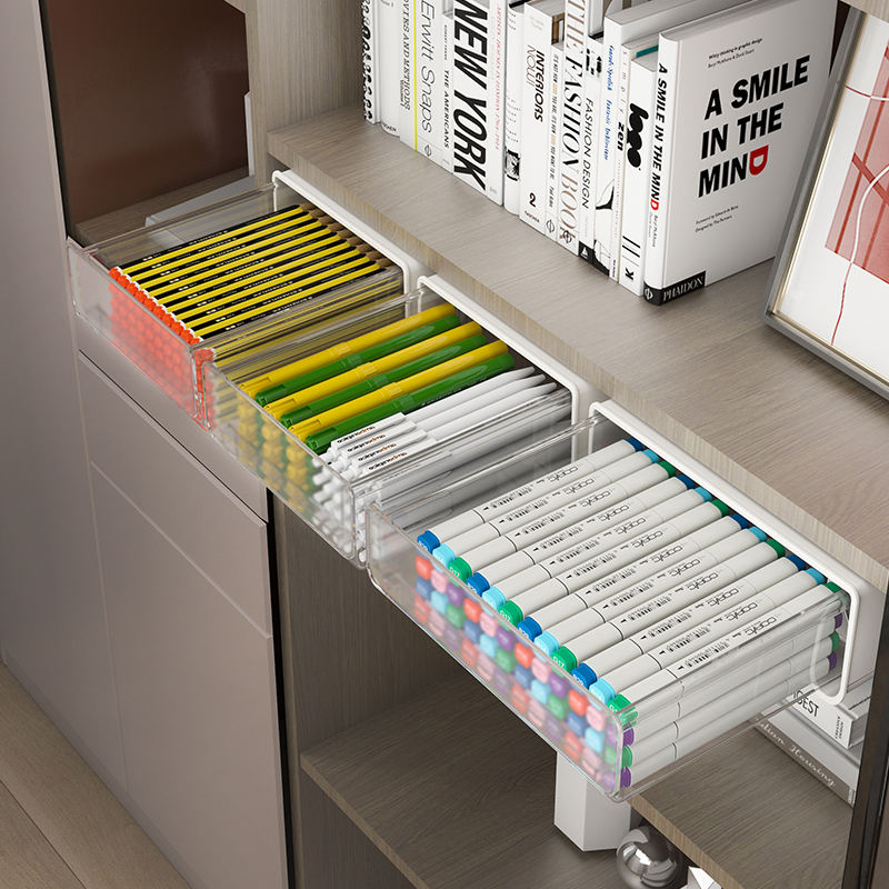 Under-Desk Pull-Out Drawer Organizer (Variant J10)