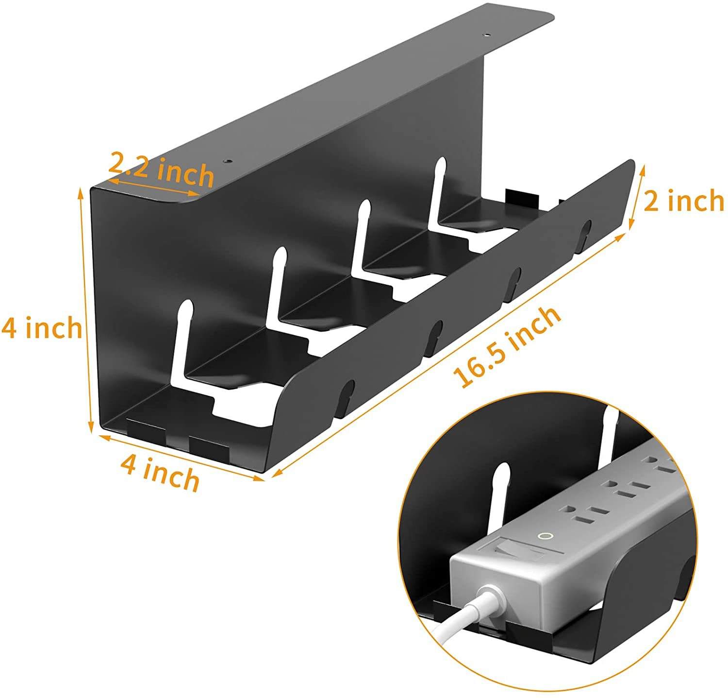 Under-Desk Steel Wire Cable Tray Basket (Variant T20) - Image 3