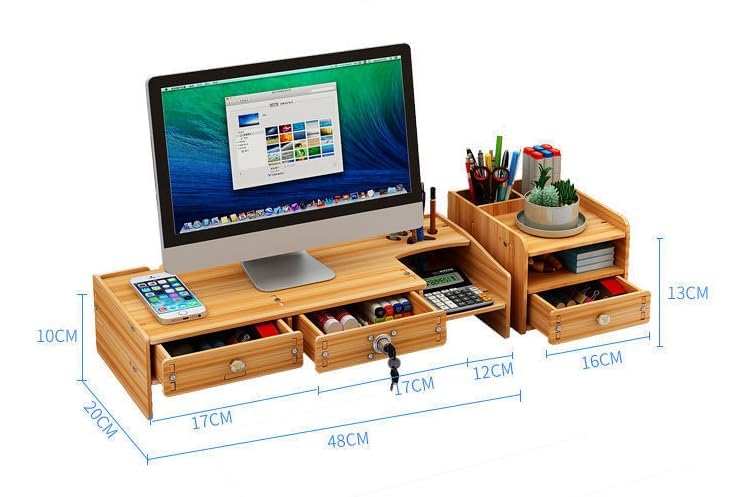 Under-Monitor Storage Organizer Shelf Tray (Variant L12) view 2