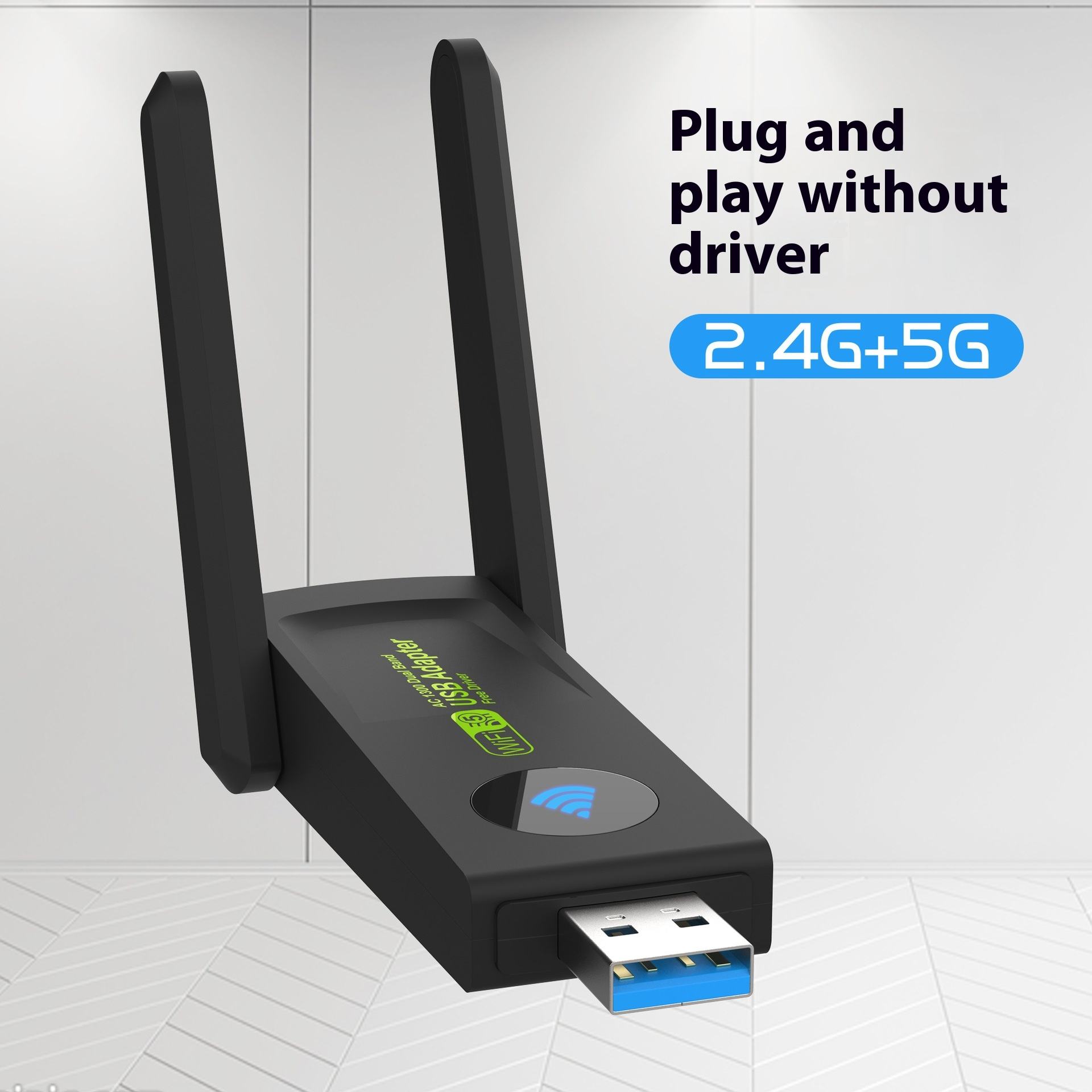USB 3.0 AC1300 Dual Band Wi-Fi Adapter (Variant N14) view 3