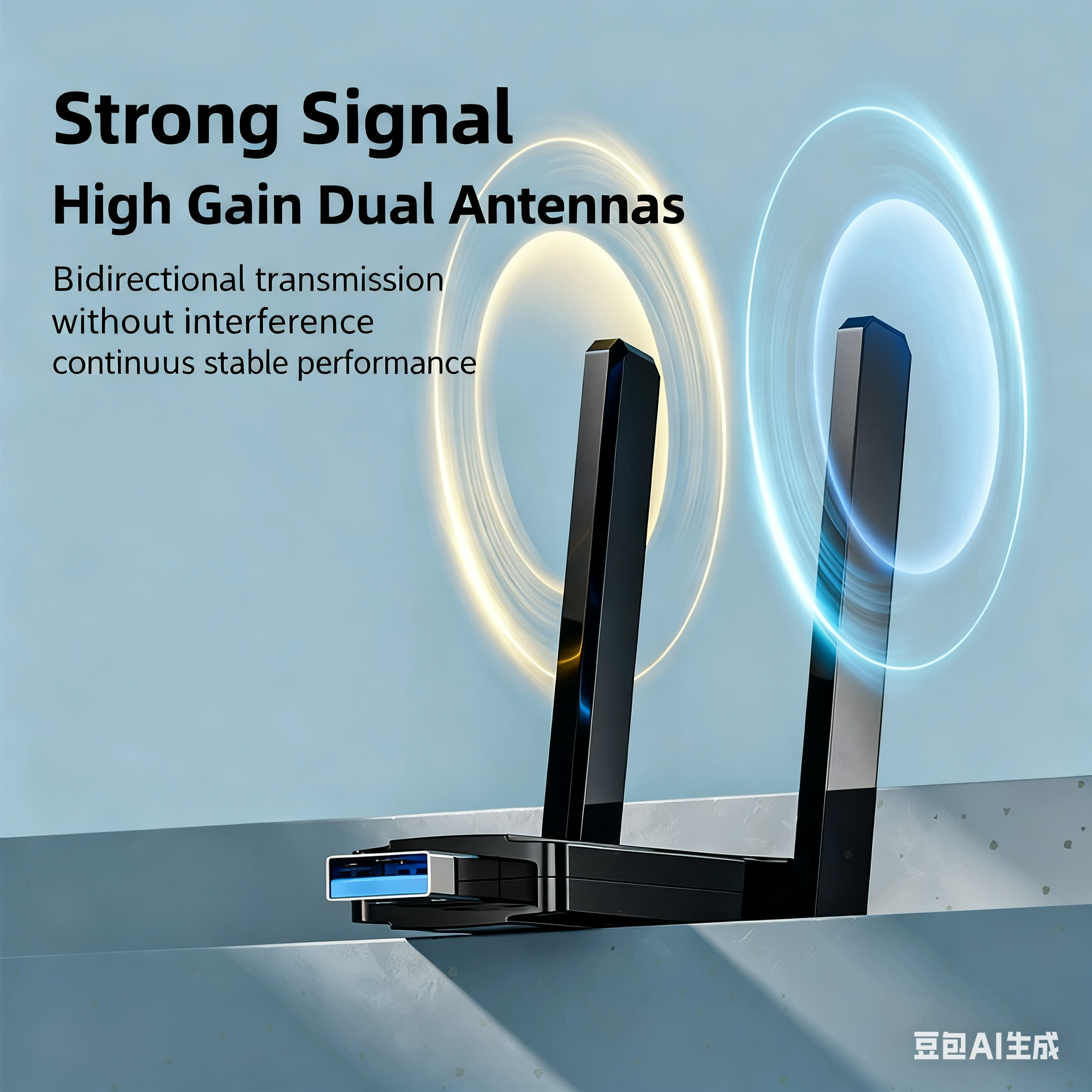 USB 3.0 AC1300 Dual Band Wi-Fi Adapter (Variant Z26) view 3