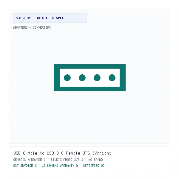 USB-C Male to USB 3.0 Female OTG (Variant G7) - Image 3 — Detail & Specifications View