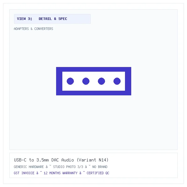 USB-C to 3.5mm DAC Audio (Variant N14) - Image 3 — Detail & Specifications View