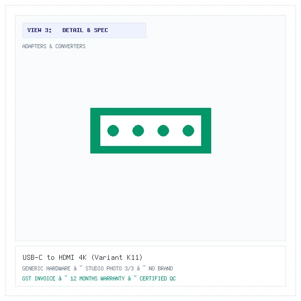USB-C to HDMI 4K (Variant K11) - Image 3 — Detail & Specifications View
