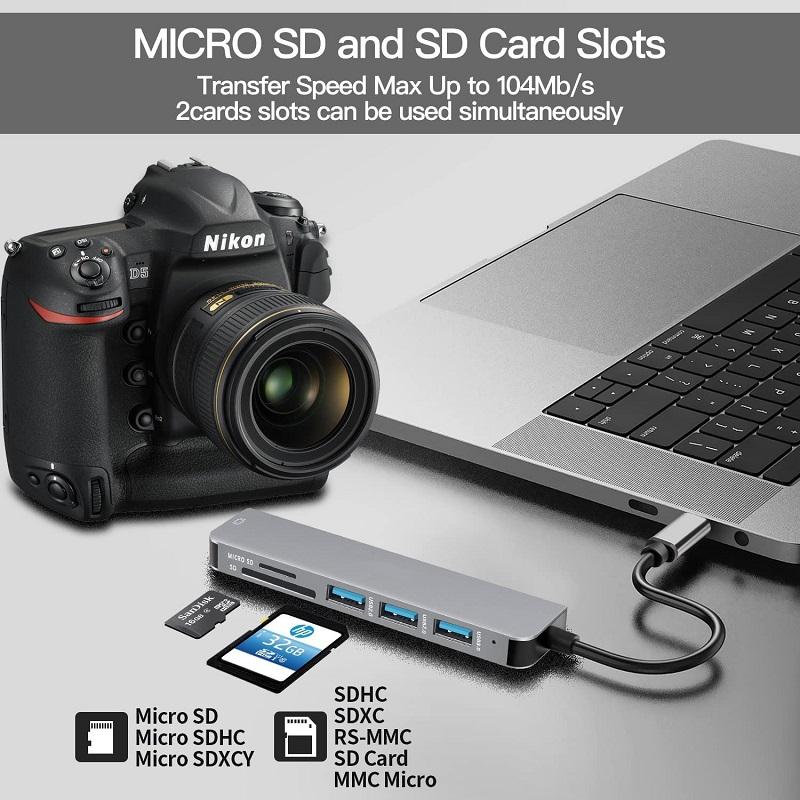 USB-C & USB 3.0 Dual Slot SD / MicroSD (Variant S19)