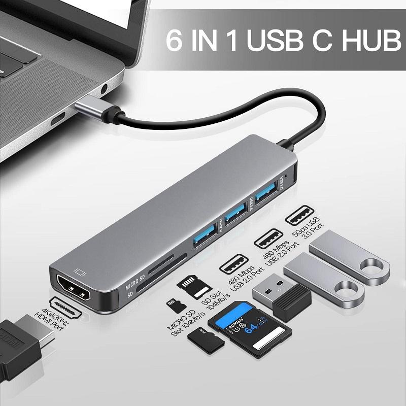 USB-C & USB 3.0 Dual Slot SD / MicroSD (Variant S19) Gallery View 2