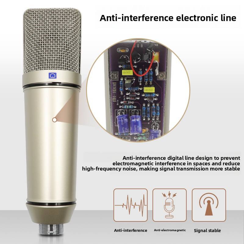 USB Condenser Studio Microphone with Boom Arm (Variant G7) view 2