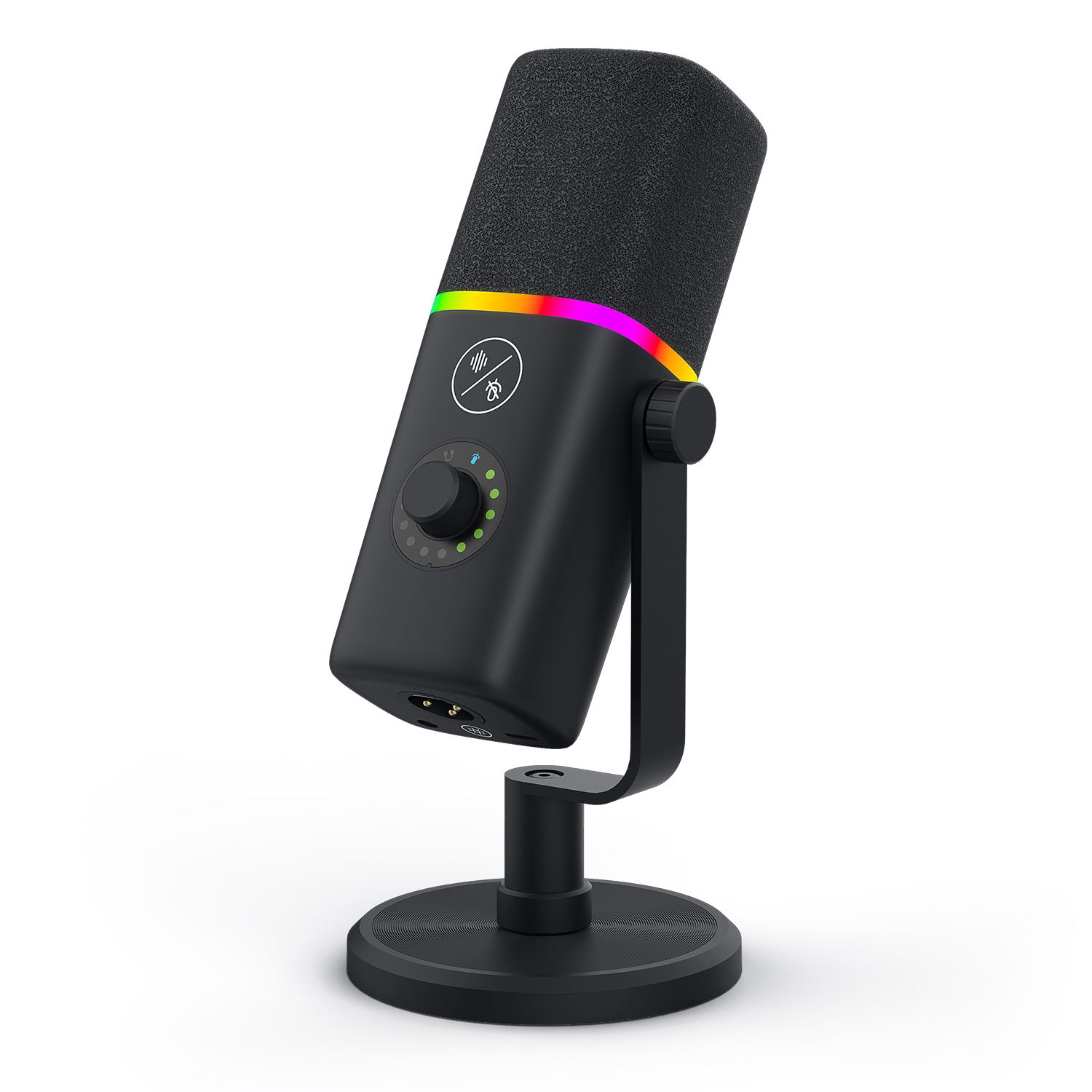 USB Desktop Microphone with Mute Button & RGB (Variant H8) view 2