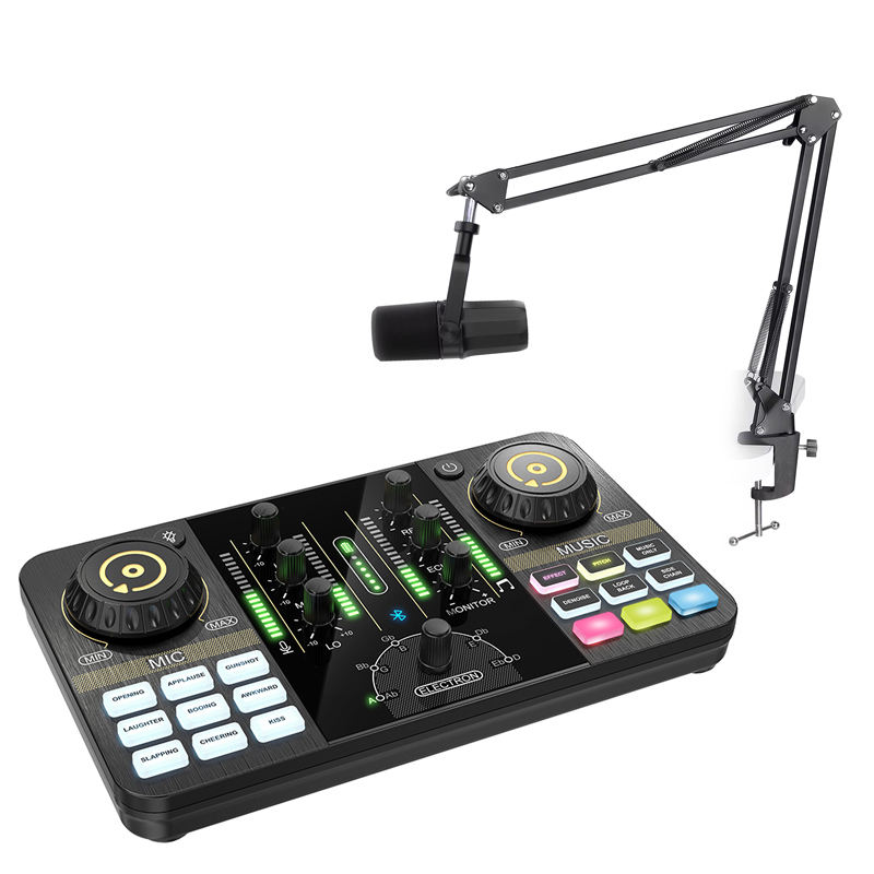 USB Podcast Condenser Microphone with Tripod (Variant J10)