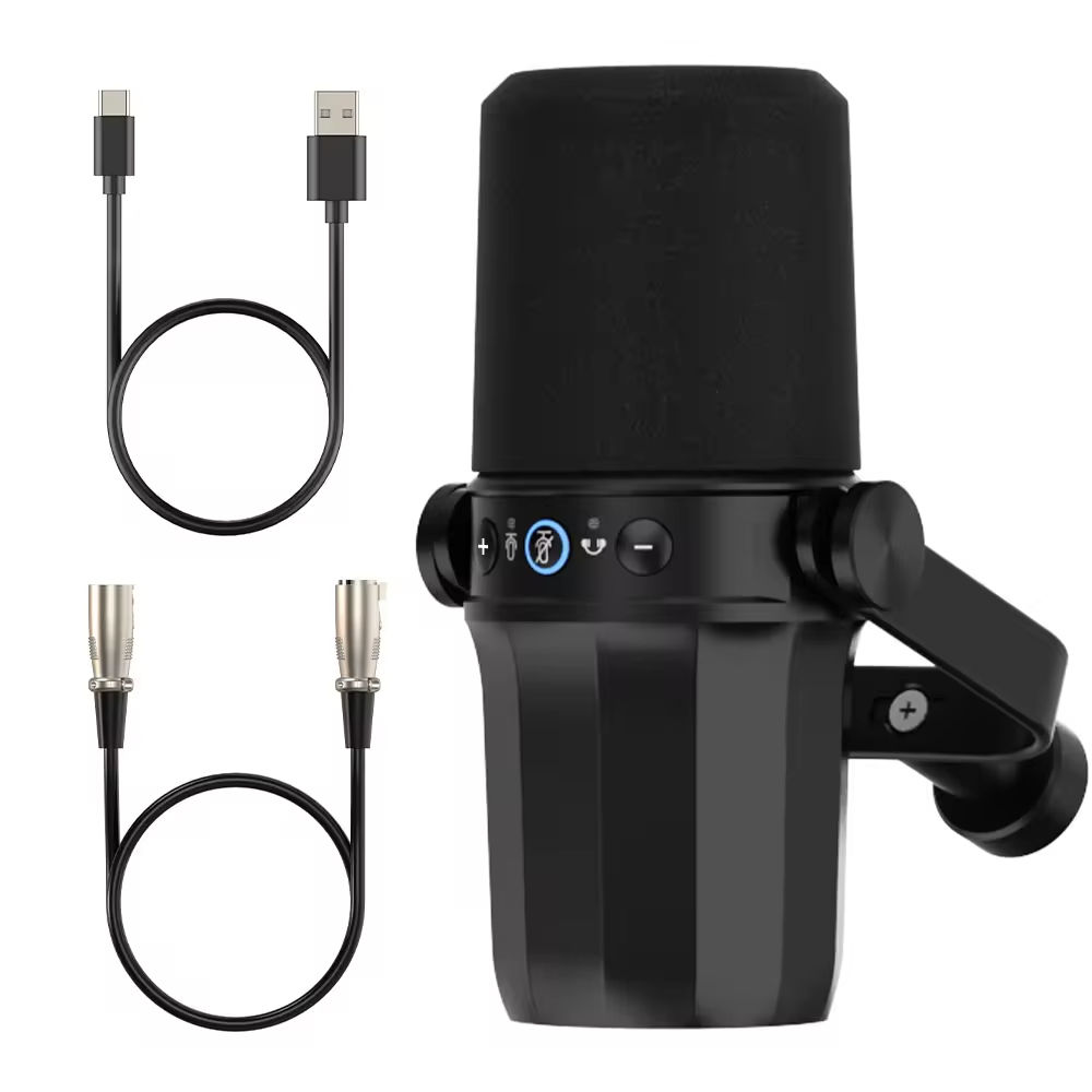 USB Podcast Condenser Microphone with Tripod (Variant J10) view 3