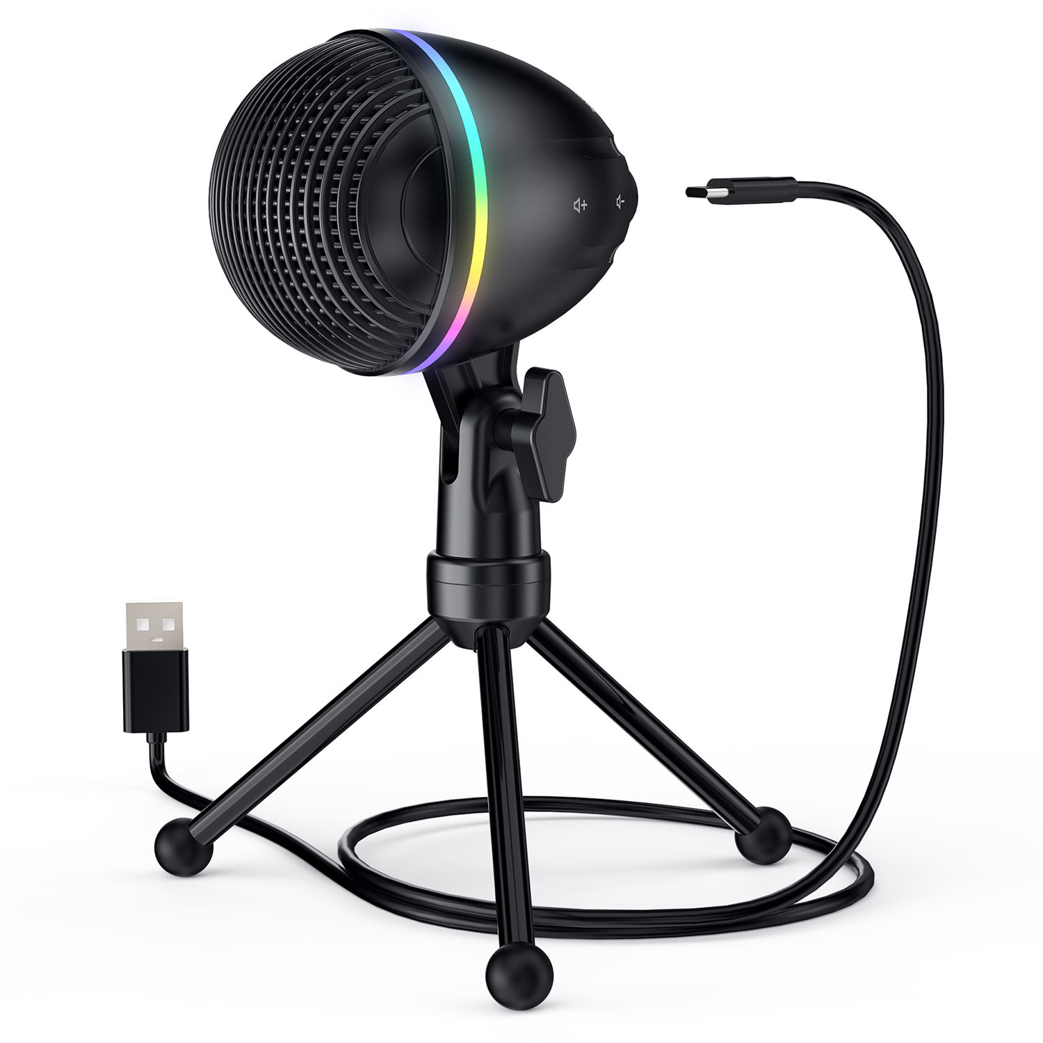 USB Podcast Condenser Microphone with Tripod (Variant P16) view 2