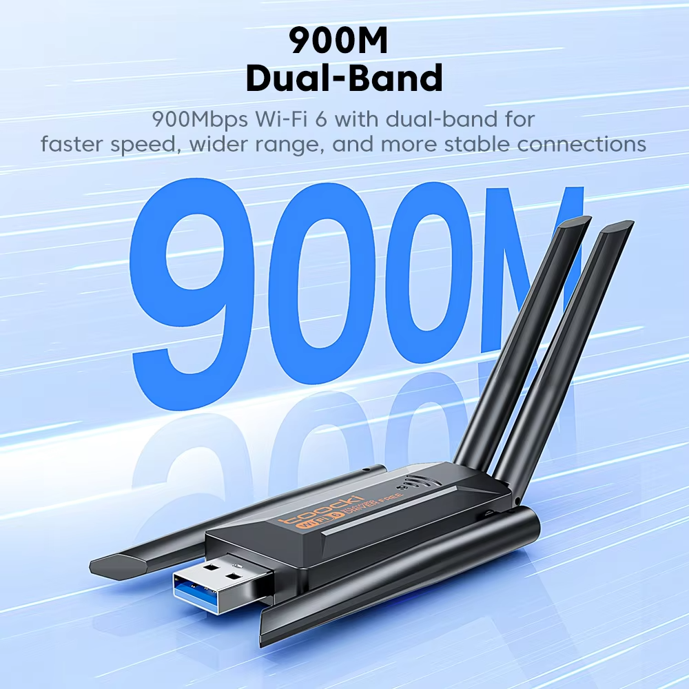 USB Wi-Fi 6 AX1800 Dual Band Adapter (Variant S19) view 2