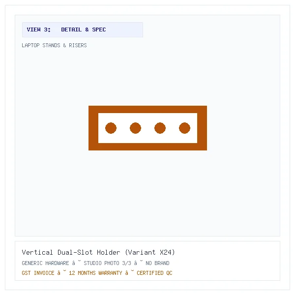 Vertical Dual-Slot Holder (Variant X24) - Image 3 — Detail & Specifications View
