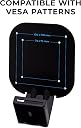 VESA Monitor Mount Adapter Bracket Kit (Variant E5)