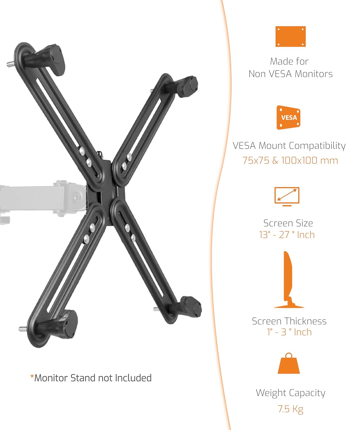 VESA Monitor Mount Adapter Bracket Kit (Variant K11) view 2