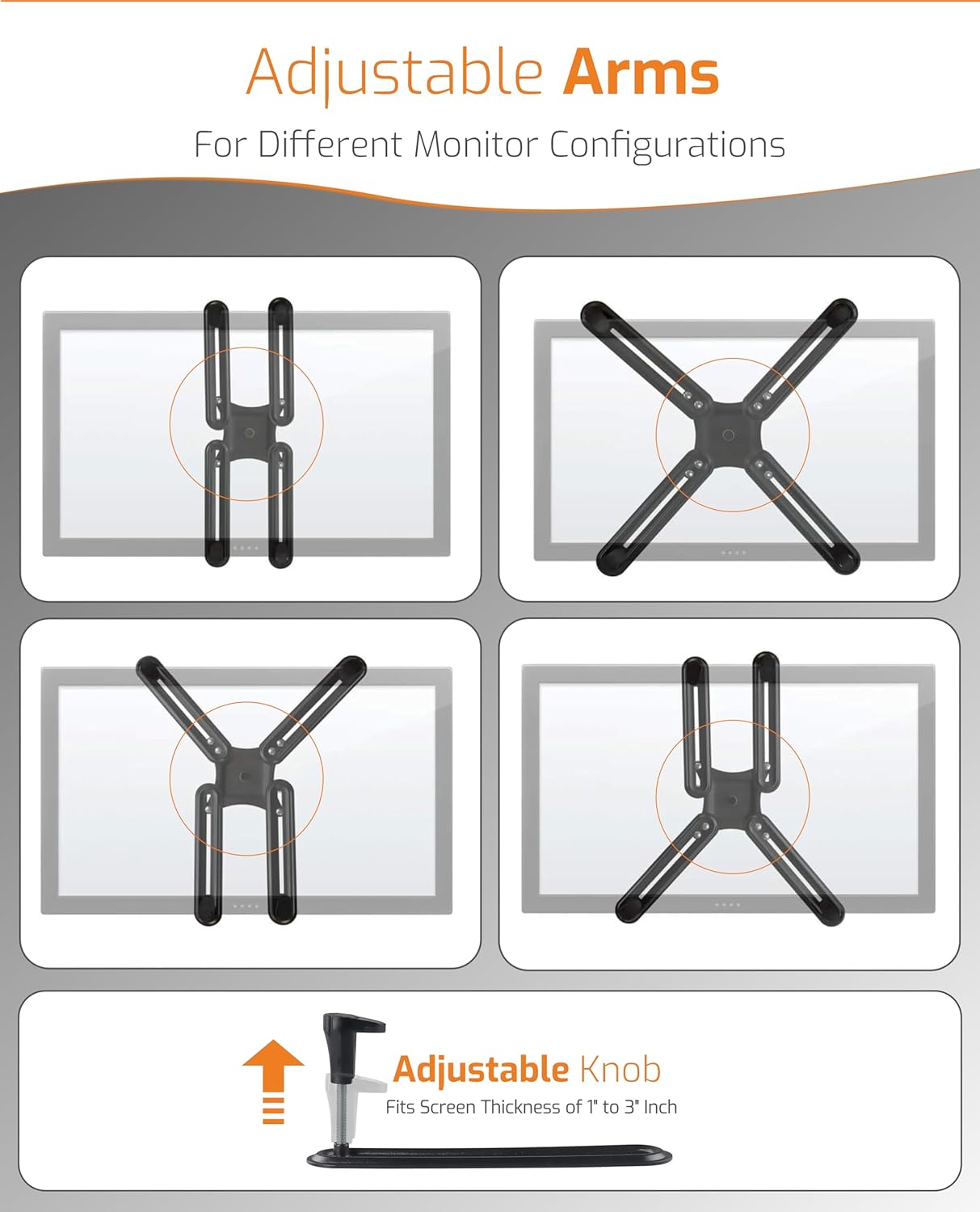 VESA Monitor Mount Adapter Bracket Kit (Variant K11) view 3