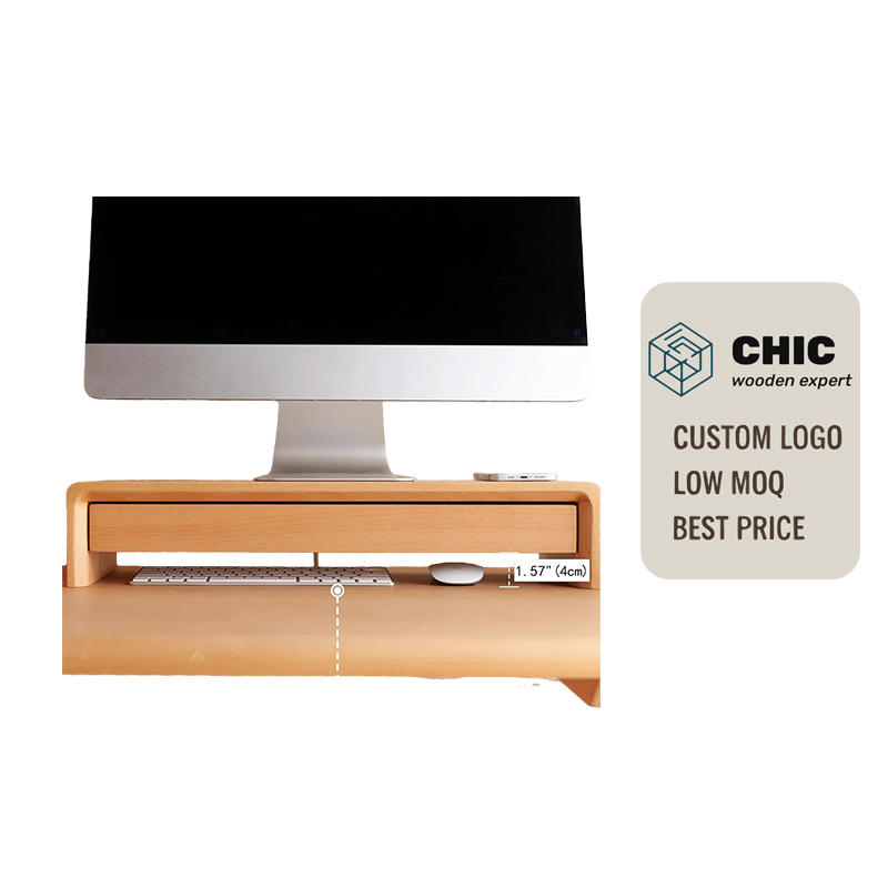 Wooden Monitor Stand Riser with Storage (Variant K11)