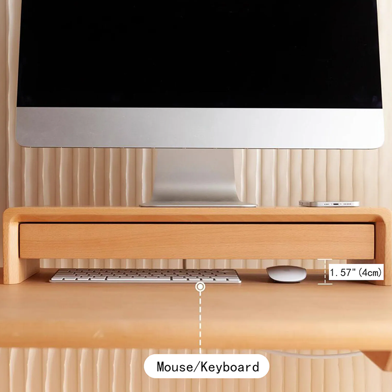 Wooden Monitor Stand Riser with Storage (Variant K11) - Image 2