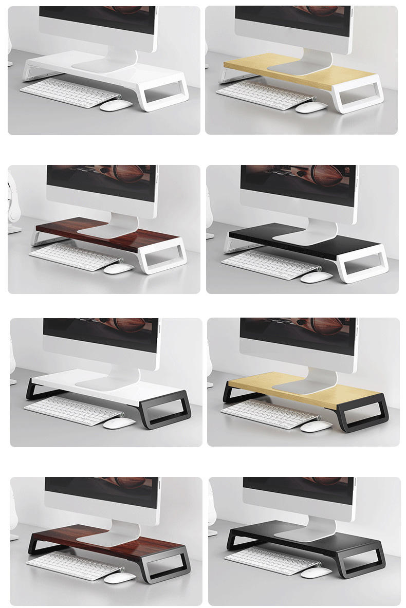 Wooden Monitor Stand Riser with Storage (Variant W23)